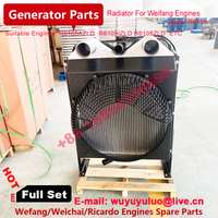 Weifang Weichai R6105AZLD TANK/RADIATOR CON SET GENERADOR DE GENERACIÓN DEL INTERCOOLADOR Y DEL ACEITE